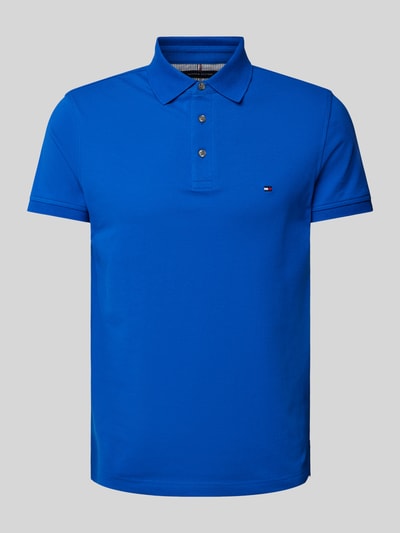 Tommy Hilfiger Slim fit poloshirt met logostitching Koningsblauw - 2