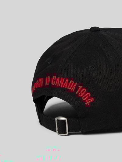 Dsquared2 Basecap aus reiner Baumwolle Black 4