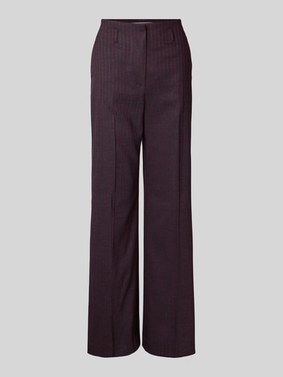 Raffaello Rossi Spodnie materiałowe z prostą nogawką w kant model ‘ANAIS’ Ciemnoszary 2