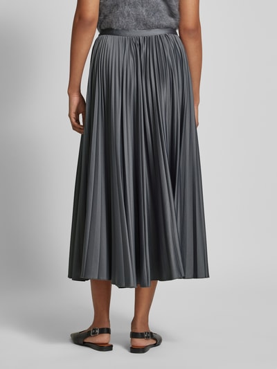 Stefanel Midirok met plissévouwen Lichtgrijs - 5