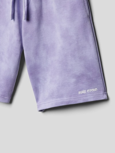 Marc O'Polo Sweatshorts met steekzakken Lila - 2