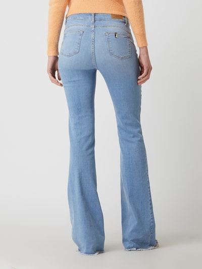 Liu Jo White Flared Jeans mit Lyocell-Anteil Modell 'Beat' Hellblau 5