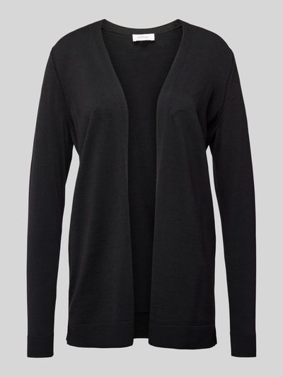 s.Oliver RED LABEL Cardigan mit gerippten Abschlüssen Black 1