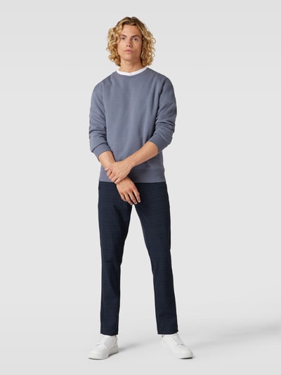 Jack & Jones Slim fit pantalon in gemêleerde look, model 'MARCO' Blauw - 1