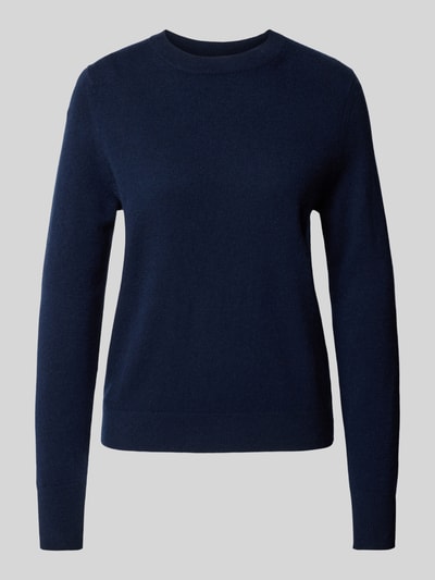 Jake*s Casual Gebreide pullover met ribboorden Donkerblauw - 2