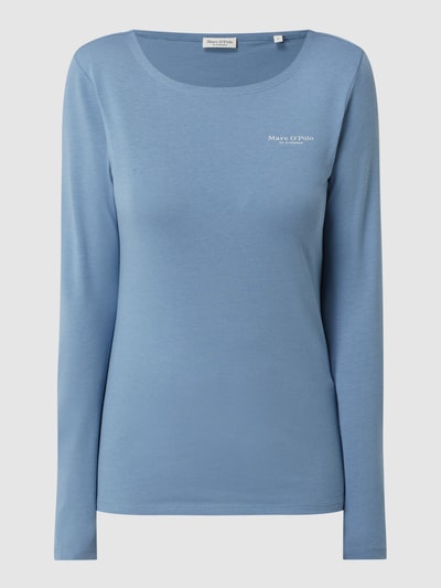 Marc O'Polo Longsleeve aus Bio-Baumwolle Rauchblau 2