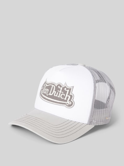 Von Dutch Trucker Cap mit Label-Patch Modell 'ROCKFORD' Hellgrau 1