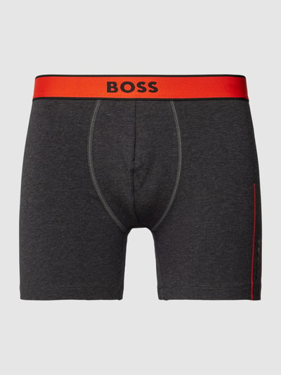 BOSS Boxershort in two-tone-stijl met elastische band Donkergrijs - 1