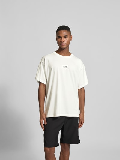 MM6 Maison Margiela Relaxed Fit T-Shirt mit Logo-Detail Weiss 4