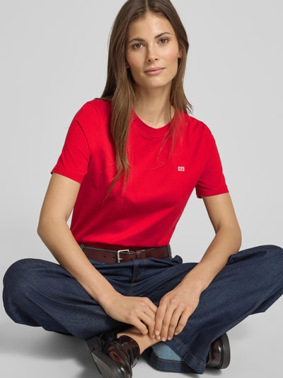 Tommy Hilfiger T-Shirt aus reiner Baumwolle Rot 3