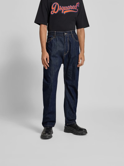 Dsquared2 Straight Fit Jeans mit 5-Pocket-Design Dunkelblau 4