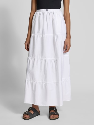 Noisy May Maxirock im Stufen-Look Modell 'FREJA' Weiss 4