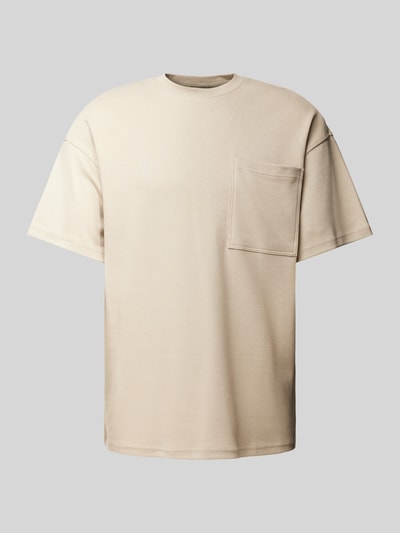 ELIAS RUMELIS Oversized T-Shirt mit Rundhalsausschnitt Modell 'Xavior' Beige 2