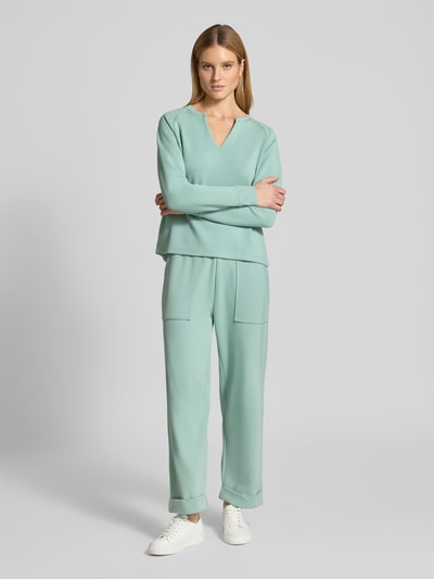 Christian Berg Woman Relaxed fit sweatshirt met stretch Mintgroen - 1
