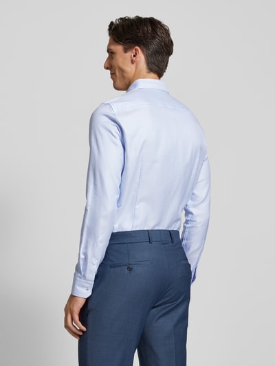 JOOP! Slim fit zakelijk overhemd met kentkraag Marineblauw - 5