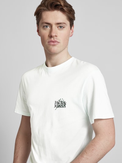 Jack & Jones T-shirt met motiefprint, model 'LAFAYETTE' Mintgroen - 3