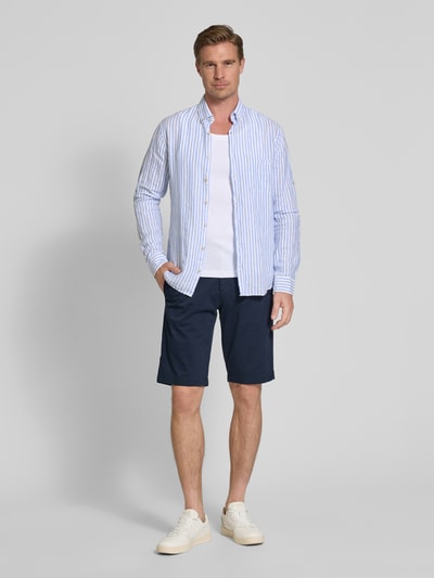 Tom Tailor Denim Regular Fit Bermudas aus Baumwoll-Mix Dunkelblau 1