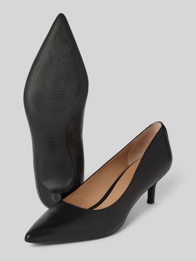 Lauren Ralph Lauren Lederpumps mit Pfennigabsatz Modell 'ADRIENNE' Black 4