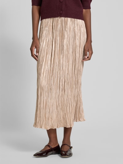 Oui Midirok met plissévouwen Goud gemêleerd - 4