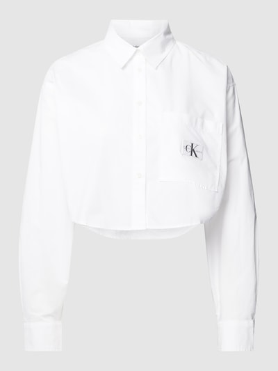 Calvin Klein Jeans Korte blouse met labelpatch Wit - 2