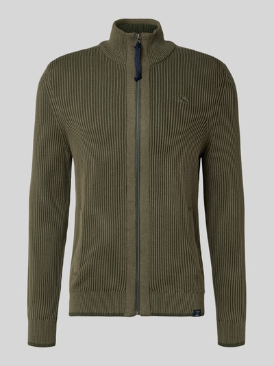 Lerros Kurtka z dzianiny z zamkiem błyskawicznym Oliwkowy 2