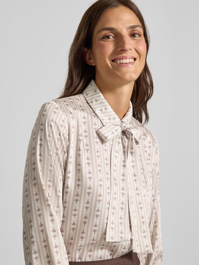JOOP! Regular fit blouse met sierstrik, model 'Bernicia' Beige - 3