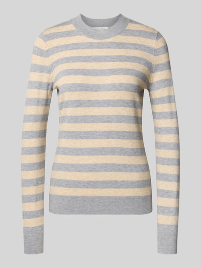 Christian Berg Woman Gebreide pullover met ronde hals Middengrijs gemêleerd - 2