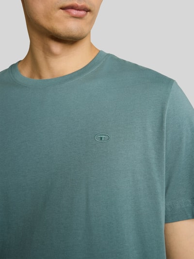Tom Tailor Regular Fit T-Shirt aus reiner Baumwolle Aqua 3