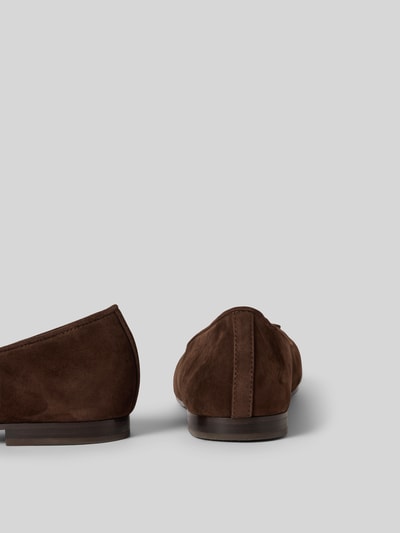 Tory Burch Ballerinas aus echtem Leder Dunkelbraun 3