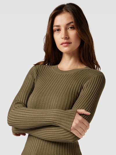 Lauren Ralph Lauren Strickpullover mit Strukturmuster Modell 'SESALAY' Oliv 3