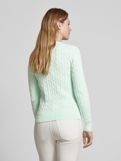 Gant Strickpullover mit Label-Stitching Mint 5