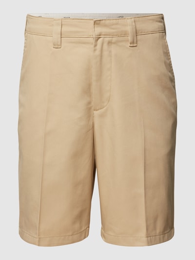 REVIEW Bermudas mit Label-Patch Sand 2