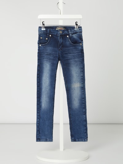 Blue Effect Jeans met smalle pasvorm en contrastnaden  Jeansblauw - 1