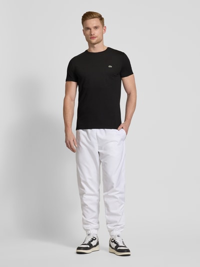 Lacoste T-Shirt mit Rundhalsausschnitt Modell 'Supima' Black 1