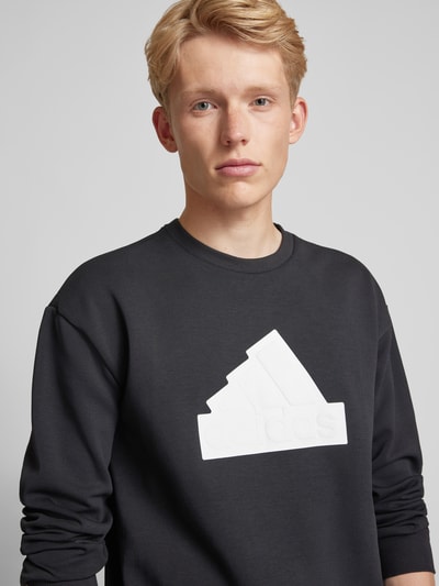 ADIDAS SPORTSWEAR Sweatshirt met labelprint Zwart - 3