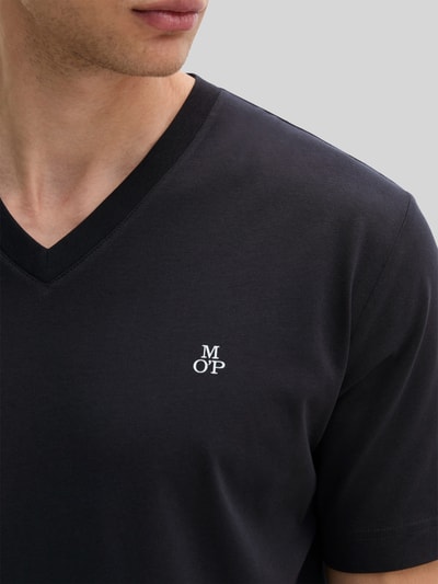 Marc O'Polo męski t-shirt o kroju regular fit z czystej bawełny Granatowy 3