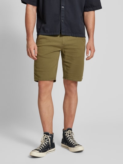 Blend Slim Fit Shorts mit Tunnelzug Modell 'BLIZZARD' Oliv 4