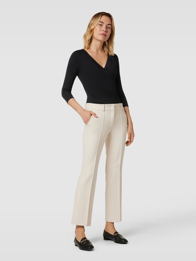 Lauren Ralph Lauren Longsleeve aus Viskose-Elasthan-Mix mit 3/4-Arm Black 1
