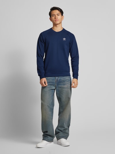 adidas Originals Sweatshirt mit Label-Stitching Marine 1