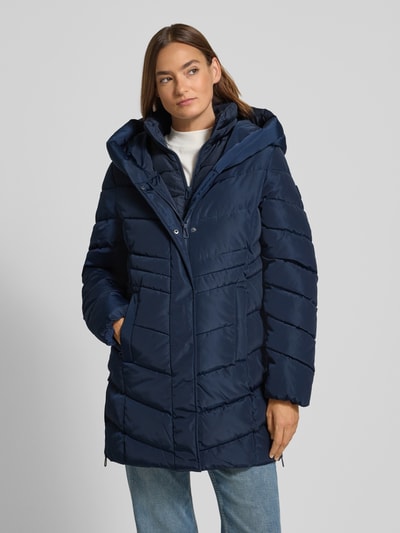 Tom Tailor Regular Fit Steppmantel mit Kapuze Marine 4