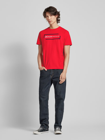 Tom Tailor Denim T-shirt met ronde hals Rood - 1