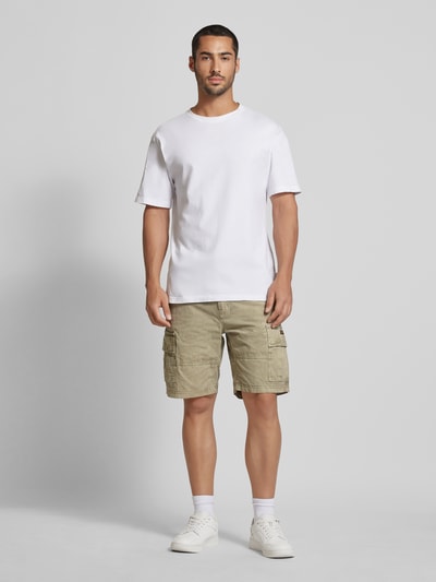 Superdry Regular Fit Cargoshorts mit Gürtel Khaki 1