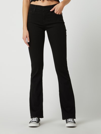 7 For All Mankind Bootcutjeans met lyocell  Zwart - 4