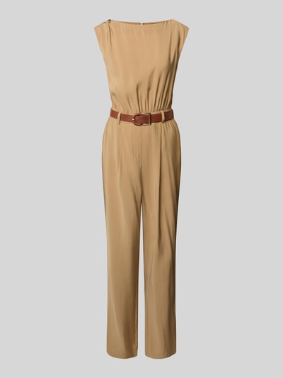Zero Jumpsuit mit Taillengürtel Beige 2