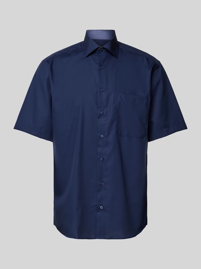 Eterna Koszula biznesowa o kroju comfort fit z kołnierzykiem typu kent Granatowy 2