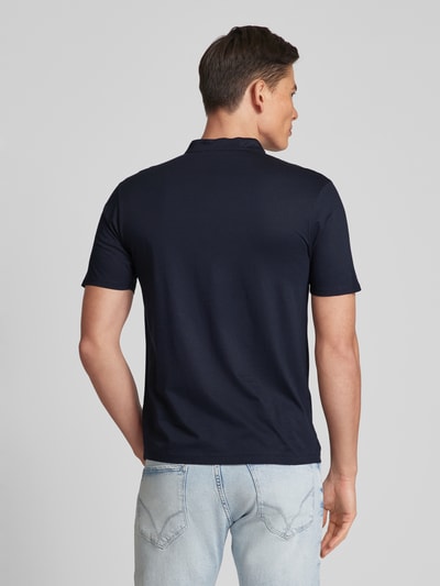 Drykorn Poloshirt in effen design, model 'Louis' Marineblauw - 5