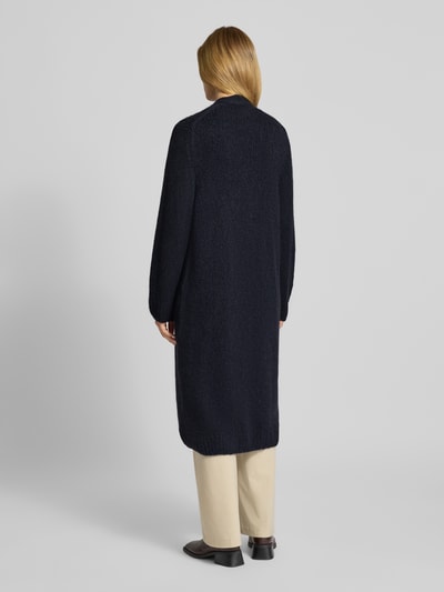 Lanius Płaszcz z dzianiny o kroju relaxed fit z mieszanki wełny z alpaki Ciemnoniebieski 5