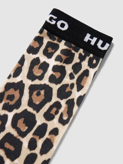 HUGO Socken mit Animal-Print Modell 'LEO' Black 2