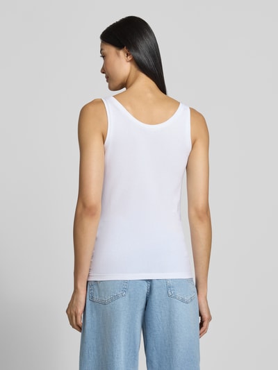 s.Oliver RED LABEL Slim Fit Tanktop aus Baumwoll-mix Weiss 5