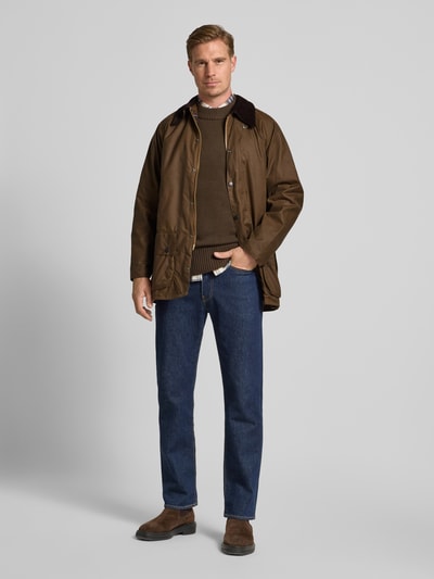 Barbour Jack met klepzakken, model 'BEAUFORT' Middenbruin - 1